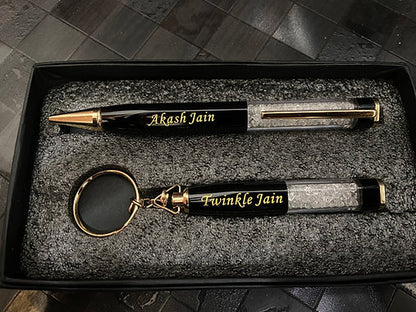 Customized Pens with Keychain Combo