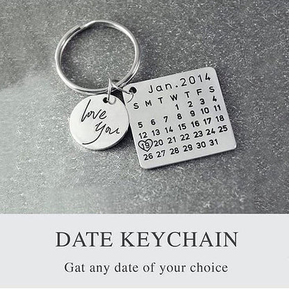 Calender keychain