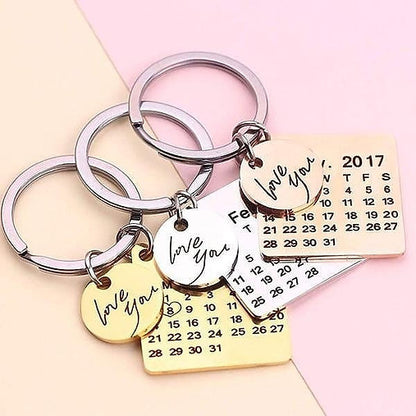 Calender keychain